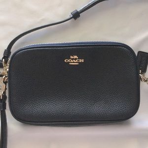 Coach double zipper crossbody/clutch
